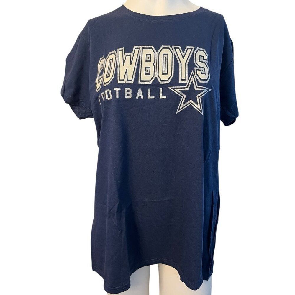 Dallas Cowboys Her Style Women's XL Graphic Short Sleeve Football T Shirt NWT